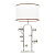 Настольная лампа Lumina Deco Fabi LDT 5528 CHR+WT