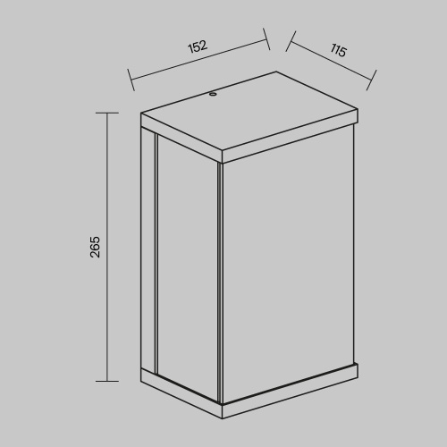 Настенный светильник (бра) Outdoor O021WL-L10B3K Настенный светильник (бра) Outdoor O021WL-L10B3K
