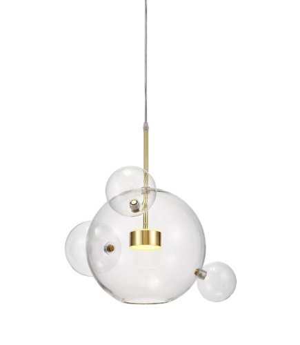Подвесной светодиодный светильник Lumina Deco Neroni LDP 6016-3+1 GD Подвесной светодиодный светильник Lumina Deco Neroni LDP 6016-3+1 GD