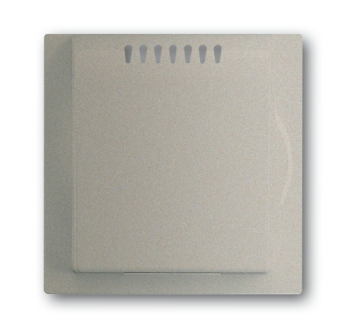 Накладка для усилителя мощности светорегулятора 6594 U, KNX-ТР 6134/10 и цоколя 6930/01, impuls, шампань-металлик