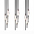 Подвесной светильник Pezzo 9 pearl black