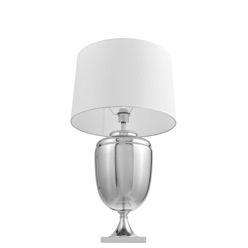 Настольная лампа Lumina Deco Olimpia LDT 304 CHR+WT Настольная лампа Lumina Deco Olimpia LDT 304 CHR+WT