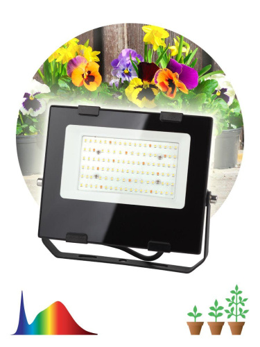 Прожектор светодиодный для растений ЭРА Fito-50W-Ra90-Led Б0047875 Прожектор светодиодный для растений ЭРА Fito-50W-Ra90-Led Б0047875