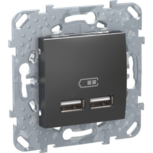 Розетка компьютерная USBx2 Schneider Electric Unica Top MGU5.418.12ZD Розетка компьютерная USBx2 Schneider Electric Unica Top MGU5.418.12ZD