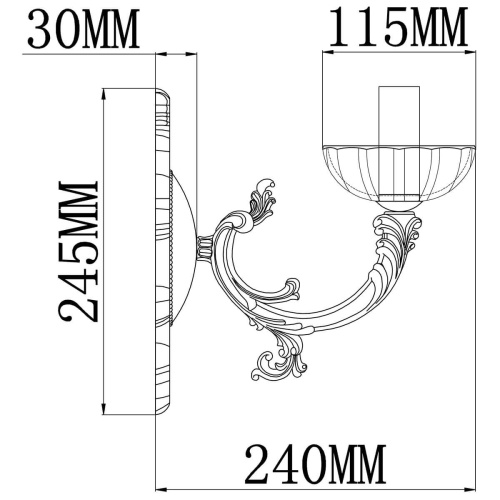Бра Rivoli Patricia 2026-401 Б0038439 Бра Rivoli Patricia 2026-401 Б0038439