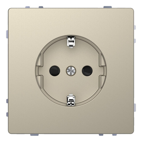 Розетка Schneider Electric Merten D-Life 16А с з/к и шторками MTN2300-6033