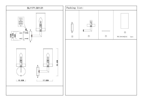 Бра ST Luce Masine SL1171.301.01 Бра ST Luce Masine SL1171.301.01