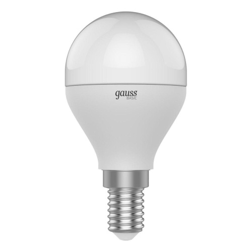 Лампа светодиодная Gauss E14 7,5W 4100К матовая 1053128 Лампа светодиодная Gauss E14 7,5W 4100К матовая 1053128