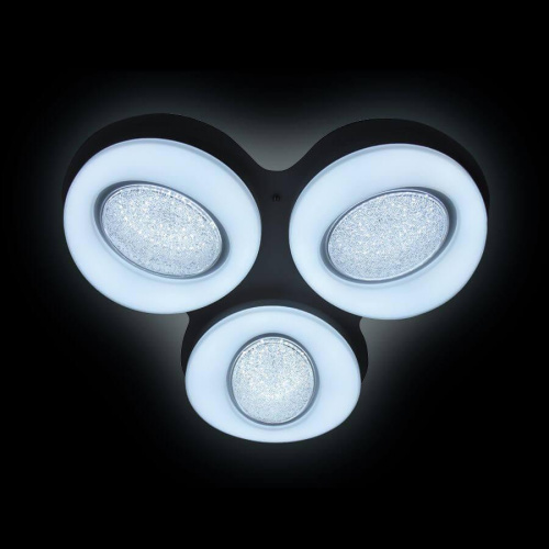 Потолочный светодиодный светильник Ambrella light Orbital Crystal Sand FS1583/3 WH 156W D585*555 Потолочный светодиодный светильник Ambrella light Orbital Crystal Sand FS1583/3 WH 156W D585*555