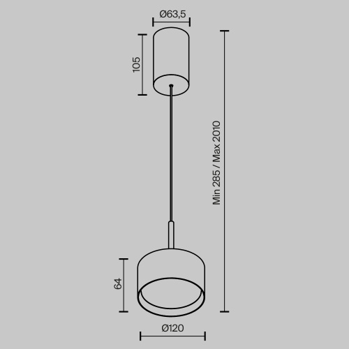 Подвесной светильник Technical P102PL-12W3K-W Подвесной светильник Technical P102PL-12W3K-W