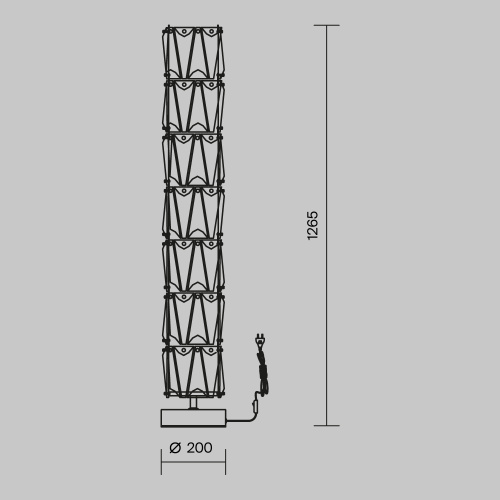 Торшер Maytoni Puntes MOD043FL-08G Торшер Maytoni Puntes MOD043FL-08G