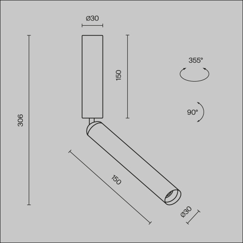 Потолочный светильник Technical C142CL-6W3K-BS Потолочный светильник Technical C142CL-6W3K-BS