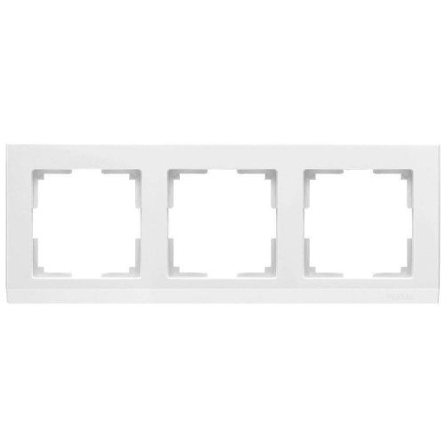 Рамка Werkel Stark на 3 поста белый WL04-Frame-03-white 4690389047121 Рамка Werkel Stark на 3 поста белый WL04-Frame-03-white 4690389047121