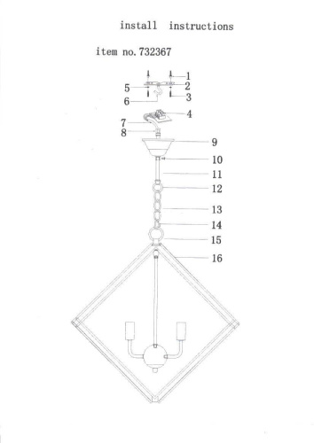 Подвесная люстра Lightstar Gabbia 732367