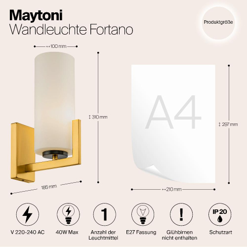 Бра Maytoni Fortano MOD089WL-01BS Бра Maytoni Fortano MOD089WL-01BS