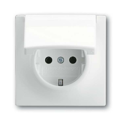 Розетка ABB Impuls Schuko с/з 16A 250V с крышкой безвинтовой зажим альпийский белый 2CKA002018A0992 Розетка ABB Impuls Schuko с/з 16A 250V с крышкой безвинтовой зажим альпийский белый 2CKA002018A0992