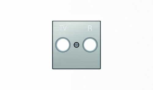 Накладка для TV-R розетки, серия SKY, цвет нержавеющая сталь Накладка для TV-R розетки, серия SKY, цвет нержавеющая сталь