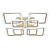 Потолочная люстра Seven Fires Vegejr SF7065/9C-SGD-RGB
