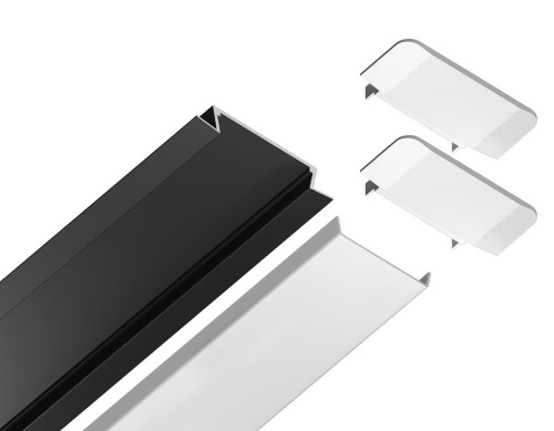 Встраиваемый профиль с рассеивателем Ambrella Illumination GP1100BK Встраиваемый профиль с рассеивателем Ambrella Illumination GP1100BK