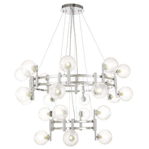 Подвесная люстра Crystal Lux Luxury SP16+8 Chrome Подвесная люстра Crystal Lux Luxury SP16+8 Chrome