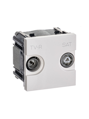Розетка TV-R-SAT ABB Zenit альпийский белый 2CLA225130N1101 Розетка TV-R-SAT ABB Zenit альпийский белый 2CLA225130N1101