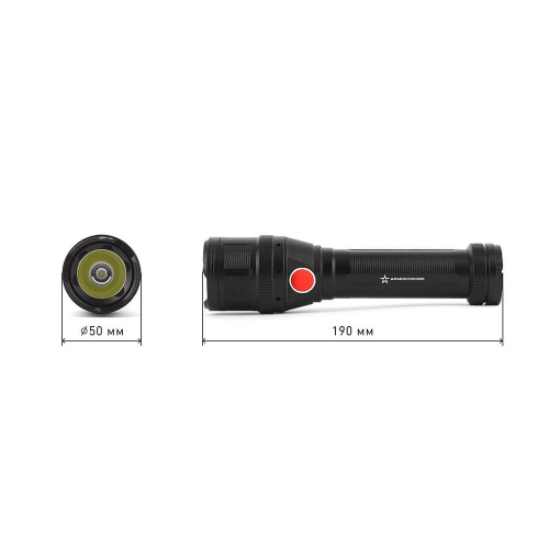 Ручной светодиодный фонарь ЭРА Армия России Буря от батареек 190х50 430 лм MB-902 Б0036612 Ручной светодиодный фонарь ЭРА Армия России Буря от батареек 190х50 430 лм MB-902 Б0036612