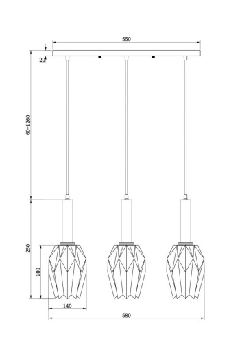 Подвесной светильник Freya Delta FR9001PL-03B Подвесной светильник Freya Delta FR9001PL-03B