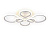 Потолочная светодиодная люстра Ambrella light Original FA522