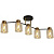 Потолочная люстра Illumico IL6111-5COU-79 BK GD