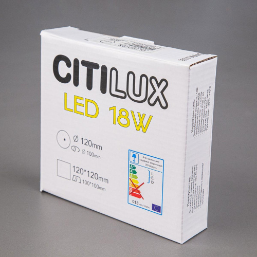 Встраиваемый светодиодный светильник Citilux Вега CLD5218W Встраиваемый светодиодный светильник Citilux Вега CLD5218W