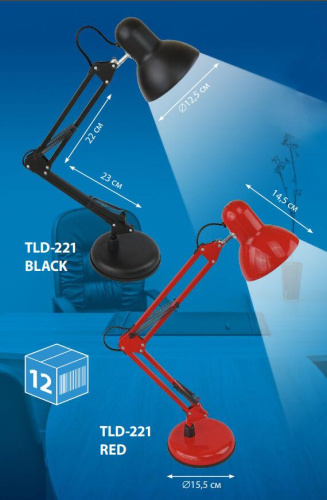 Настольная лампа Uniel TLI-221 Red E27 UL-00002121 Настольная лампа Uniel TLI-221 Red E27 UL-00002121