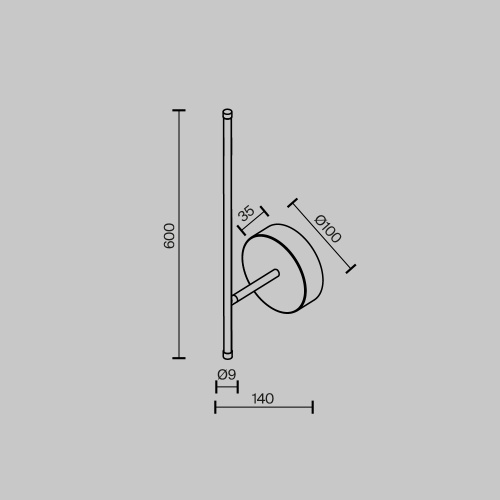 Настенный светильник (бра) Technical C085WL-L7BS2.7K Настенный светильник (бра) Technical C085WL-L7BS2.7K
