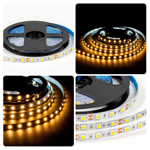 Светодиодная лента OGM 14,4W/m 60LED/m 5050SMD теплый белый 5M LSE-268 Светодиодная лента OGM 14,4W/m 60LED/m 5050SMD теплый белый 5M LSE-268