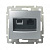 Розетка комбинированная RJ11+RJ45 Legrand Valena 6 кат UTP на винтах алюминий 770280