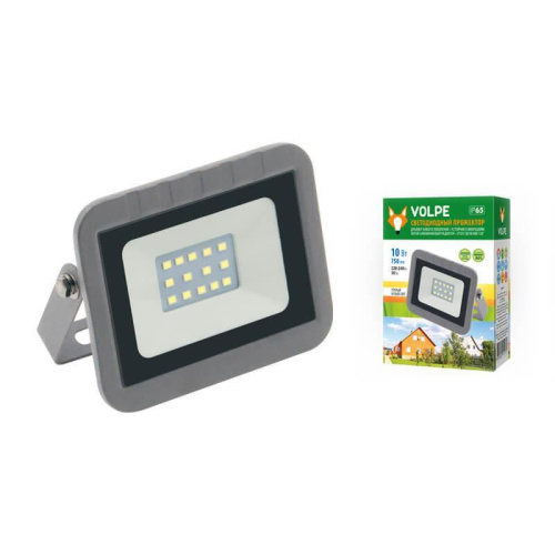 Прожектор светодиодный Volpe 10W 3000К ULF-Q591 10W/WW IP65 220-240В Silver UL-00003588