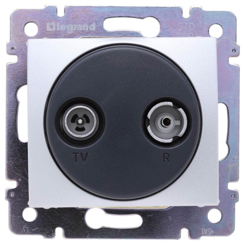 Розетка TV-R Legrand Valena Звезда алюминий 770132 Розетка TV-R Legrand Valena Звезда алюминий 770132