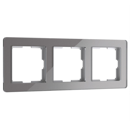 Рамка Werkel Acrylic на 3 поста графит W0032704 4690389184895 Рамка Werkel Acrylic на 3 поста графит W0032704 4690389184895