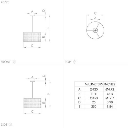 Подвесной светильник Eglo MANBY 43795 Подвесной светильник Eglo MANBY 43795