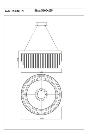 Подвесной светодиодный светильник Moderli Briol V6080-PL Подвесной светодиодный светильник Moderli Briol V6080-PL