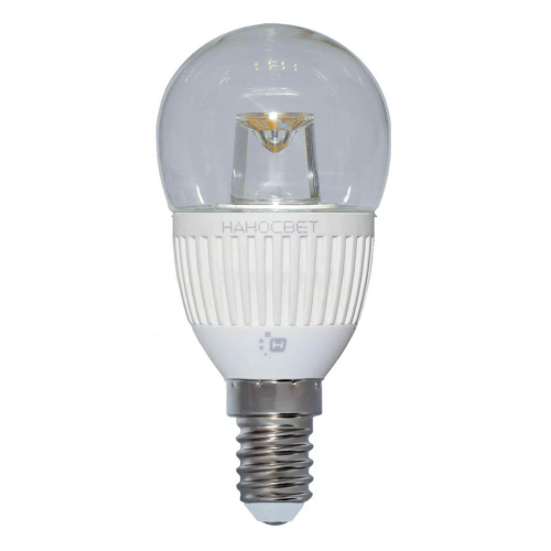 Лампа светодиодная Наносвет E14 5W 2700K прозрачная LC-P45CL-5/E14/827 L142 Лампа светодиодная Наносвет E14 5W 2700K прозрачная LC-P45CL-5/E14/827 L142