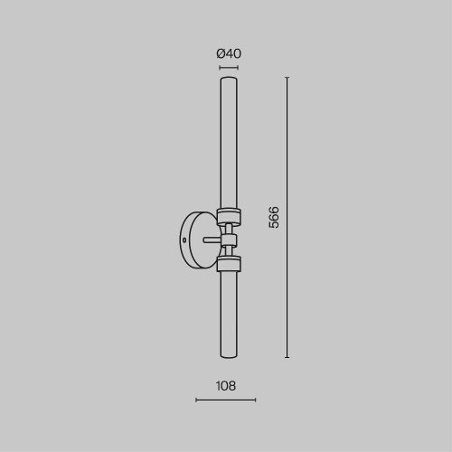 Подсветка для зеркал Maytoni Stelo MOD116WL-L7B3K Подсветка для зеркал Maytoni Stelo MOD116WL-L7B3K