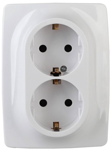 Розетка ЭРА 12 2x2P E Schuko 16A 250V 12-2006-01 Б0038808 Розетка ЭРА 12 2x2P E Schuko 16A 250V 12-2006-01 Б0038808