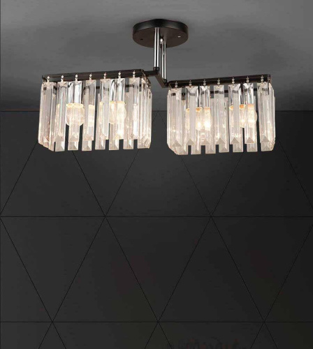 Потолочная люстра Seven Fires Berit WD3548/4C-BK-CR-CL Потолочная люстра Seven Fires Berit WD3548/4C-BK-CR-CL