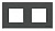 Рамка 2-постовая ABB Zenit стекло графит 2CLA227200N3801
