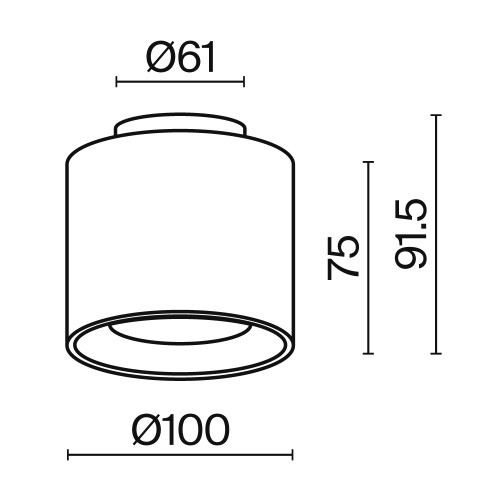 Потолочный светильник Technical C009CW-L12B4K Потолочный светильник Technical C009CW-L12B4K