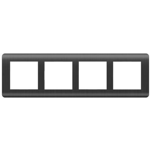 Рамка Werkel Stream на 4 поста графит WL12-Frame-04 4690389145452 Рамка Werkel Stream на 4 поста графит WL12-Frame-04 4690389145452
