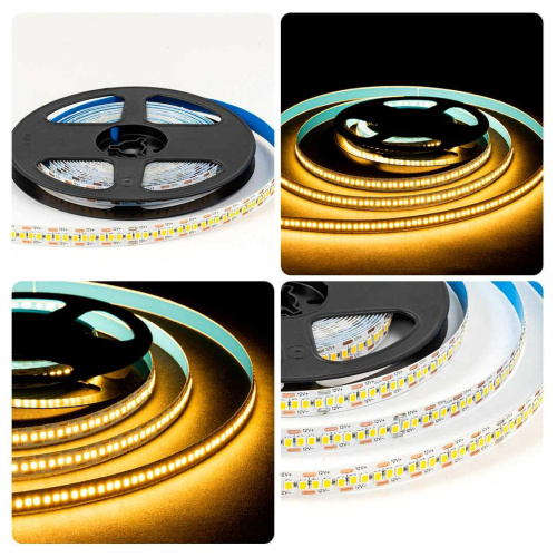 Светодиодная лента OGM 19,2W/m 240LED/m 2835SMD теплый белый 5M LSE-265 Светодиодная лента OGM 19,2W/m 240LED/m 2835SMD теплый белый 5M LSE-265