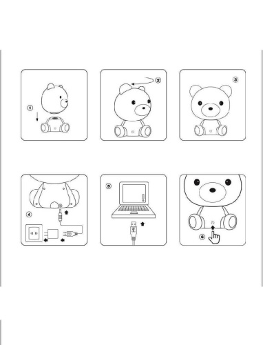 Настольная лампа Lucide Dodo Bear 71590/03/31 Настольная лампа Lucide Dodo Bear 71590/03/31