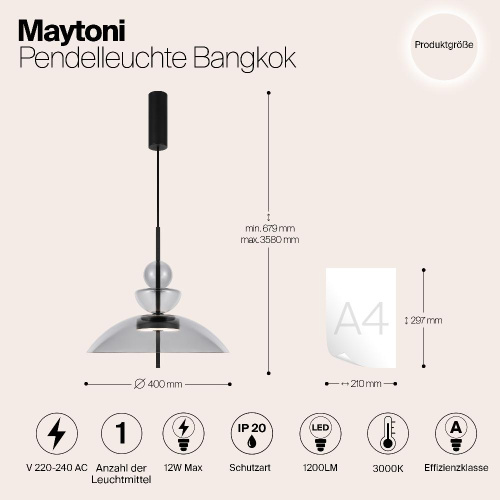Подвесной светильник Maytoni MOD185PL-L11B3K3 Подвесной светильник Maytoni MOD185PL-L11B3K3