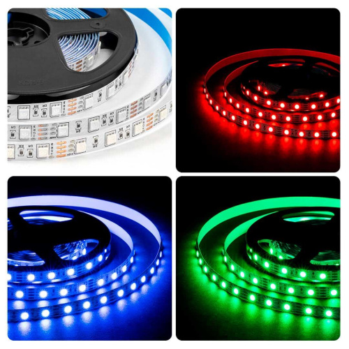 Светодиодная лента OGM 14,4W/m 60LED/m 5050SMD разноцветный (RGB) 5M LSE-271 Светодиодная лента OGM 14,4W/m 60LED/m 5050SMD разноцветный (RGB) 5M LSE-271